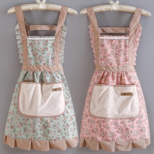 Floral cooking apron for - cooking, women