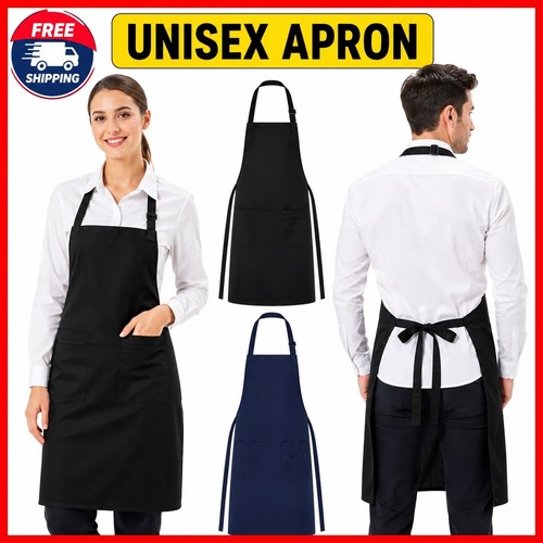 Black chef apron - black,