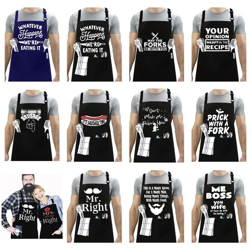 Bbq apron with - with, grillng