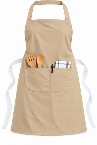 Beige 100 cotton chef - beige,
