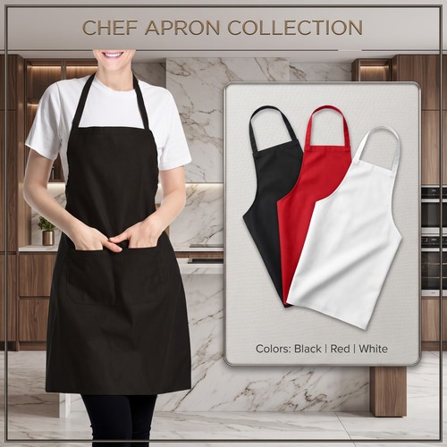 Plain apron with front - apron,