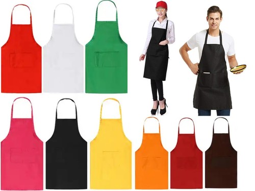 Black chef apron - black, kitchen