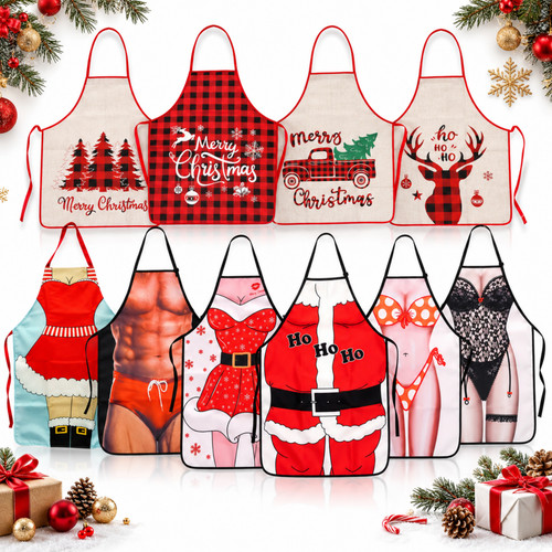 Christmas santa apron - christmas,