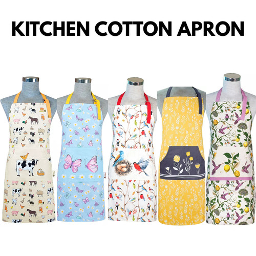 Cotton kitchen apron large - kitchen,