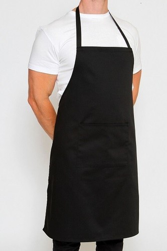 Black chef apron professional - black,