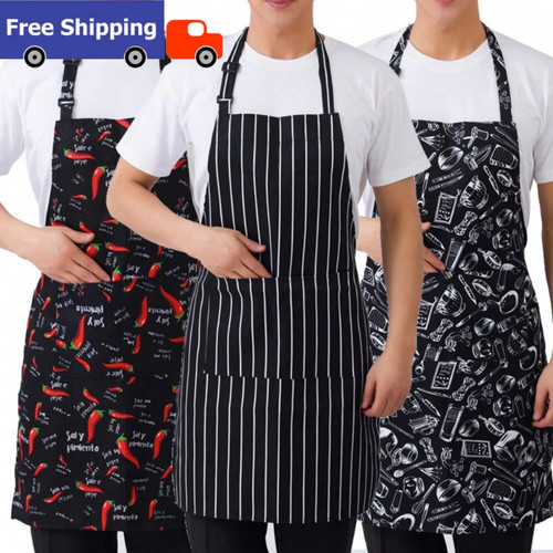 Adjustable bib apron with - bib,