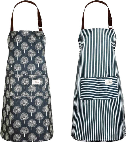 Lanzn 2pcs pvc apron - lanzn,