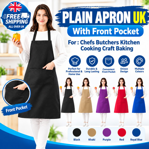 New plain apron with front - with,