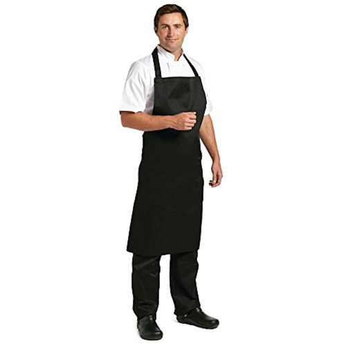 Whites polycotton bib black - polycotton,