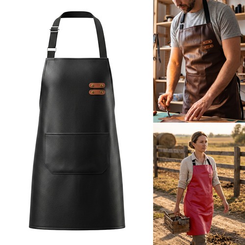 Unisex aprons soft leather - unisex,