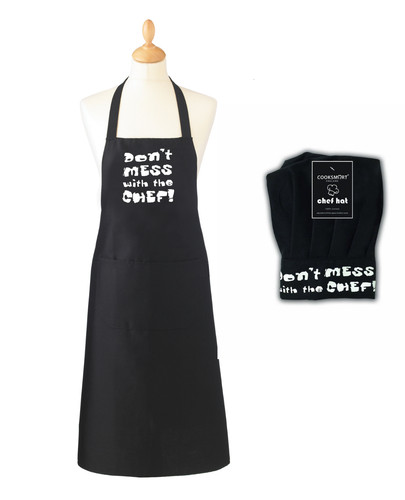 Mens cotton apron chef hat - mens,