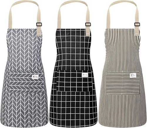 Pack aprons with - 3,