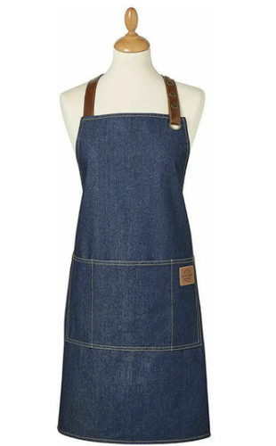 Denim apron blue - blue, cotton